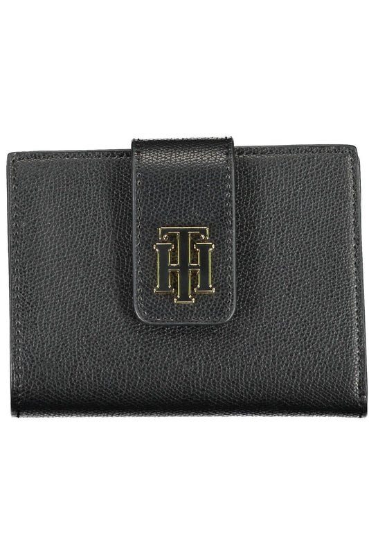 Black Polyurethane Women Wallet