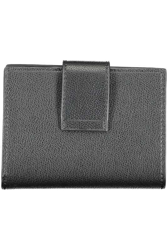Black Polyurethane Women Wallet