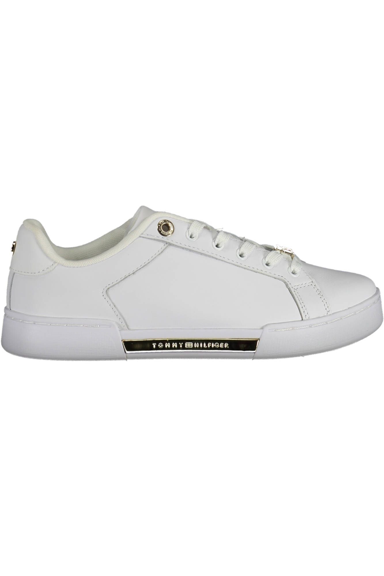 White Polyester Women Sneaker