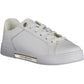 White Polyester Women Sneaker
