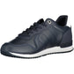 Blue Polyester Men Sneaker