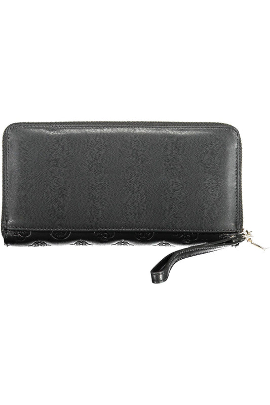 Black Polyurethane Women Wallet