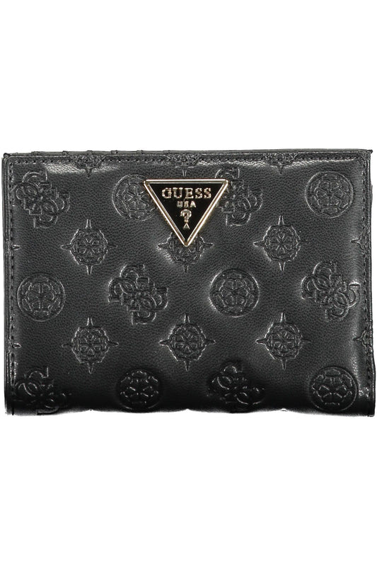 Black Polyurethane Women Wallet