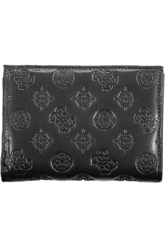 Black Polyurethane Women Wallet