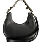 Black Polyurethane Women Handbag