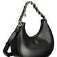 Black Polyurethane Women Handbag
