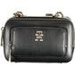 Black Polyurethane Women Handbag