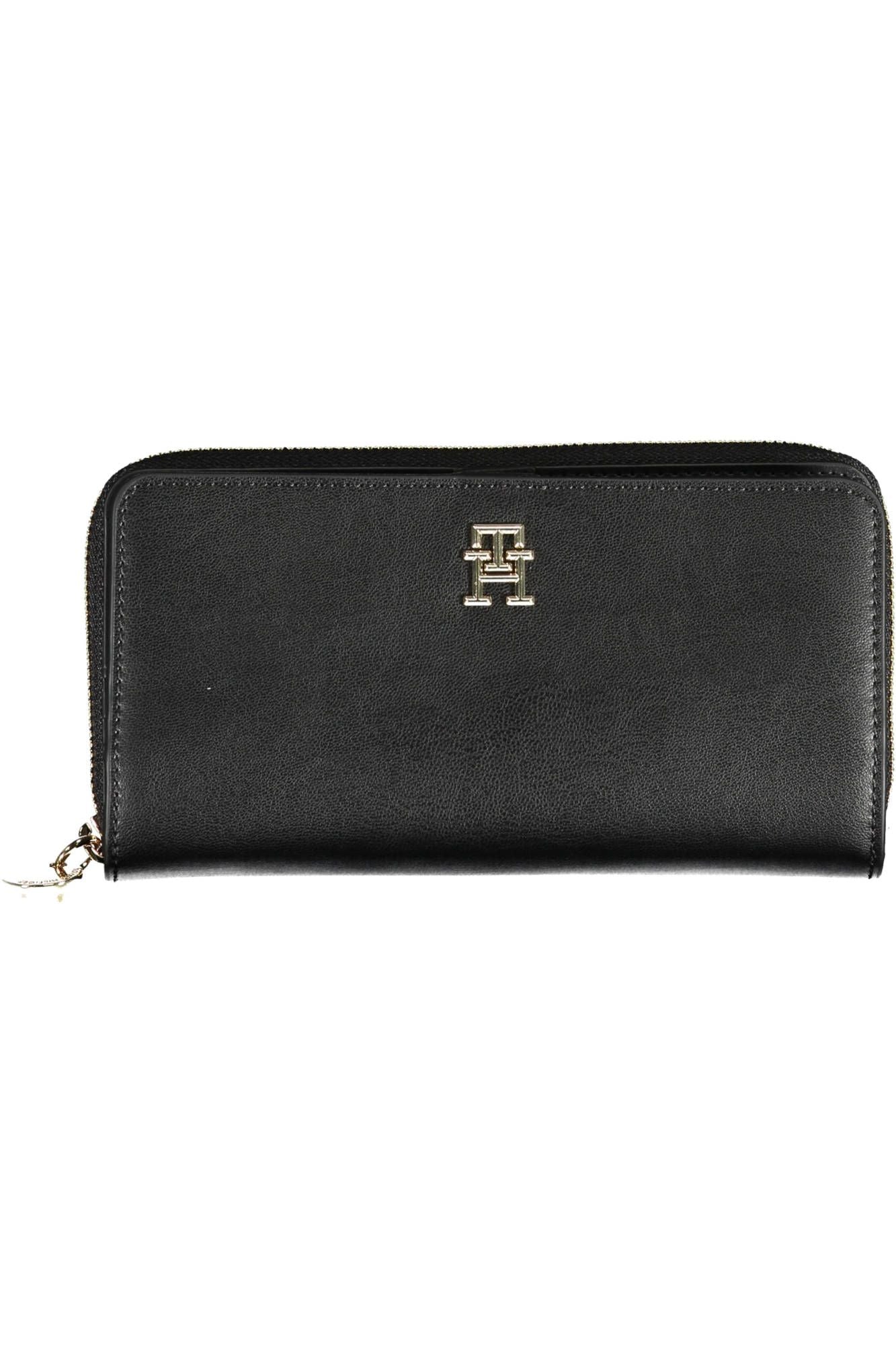 Black Polyurethane Women Wallet