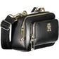 Black Polyurethane Women Handbag