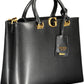 Black Polyethylene Women Handbag