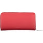 Red Polyurethane Women Wallet