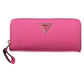 Pink Polyurethane Women Wallet