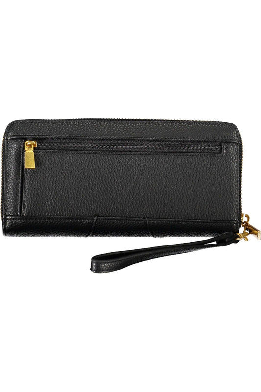 Black Polyurethane Women Wallet