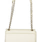 White Polyester Women Handbag