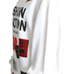 Fashion Devotion White Pullover with Patch Accents