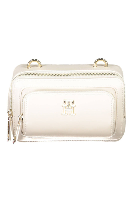 White Polyurethane Women Handbag