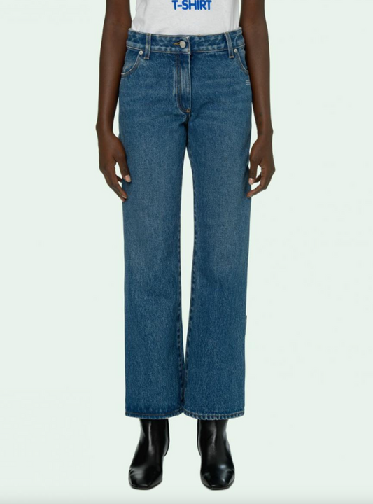 Blue Cotton Women's Jeans