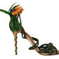 Multicolor Floral Applique Heel Sandals