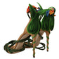 Multicolor Floral Applique Heel Sandals