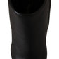 Elegant Black Leather Ankle Boots with Gold Detailing