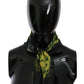 Black Yellow Floral Wrap Shawl Foulard Scarf