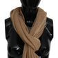 Brown Neck Wrap Winter Shawl Foulard Scarf