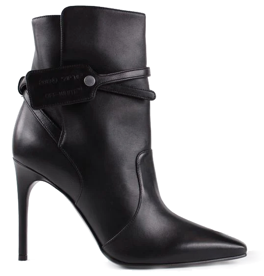 Black Calfskin Women's Ankle Boot