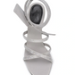 Gray Calfskin Women Sandal