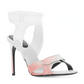Chic White Calfskin Ankle-Strap Sandals