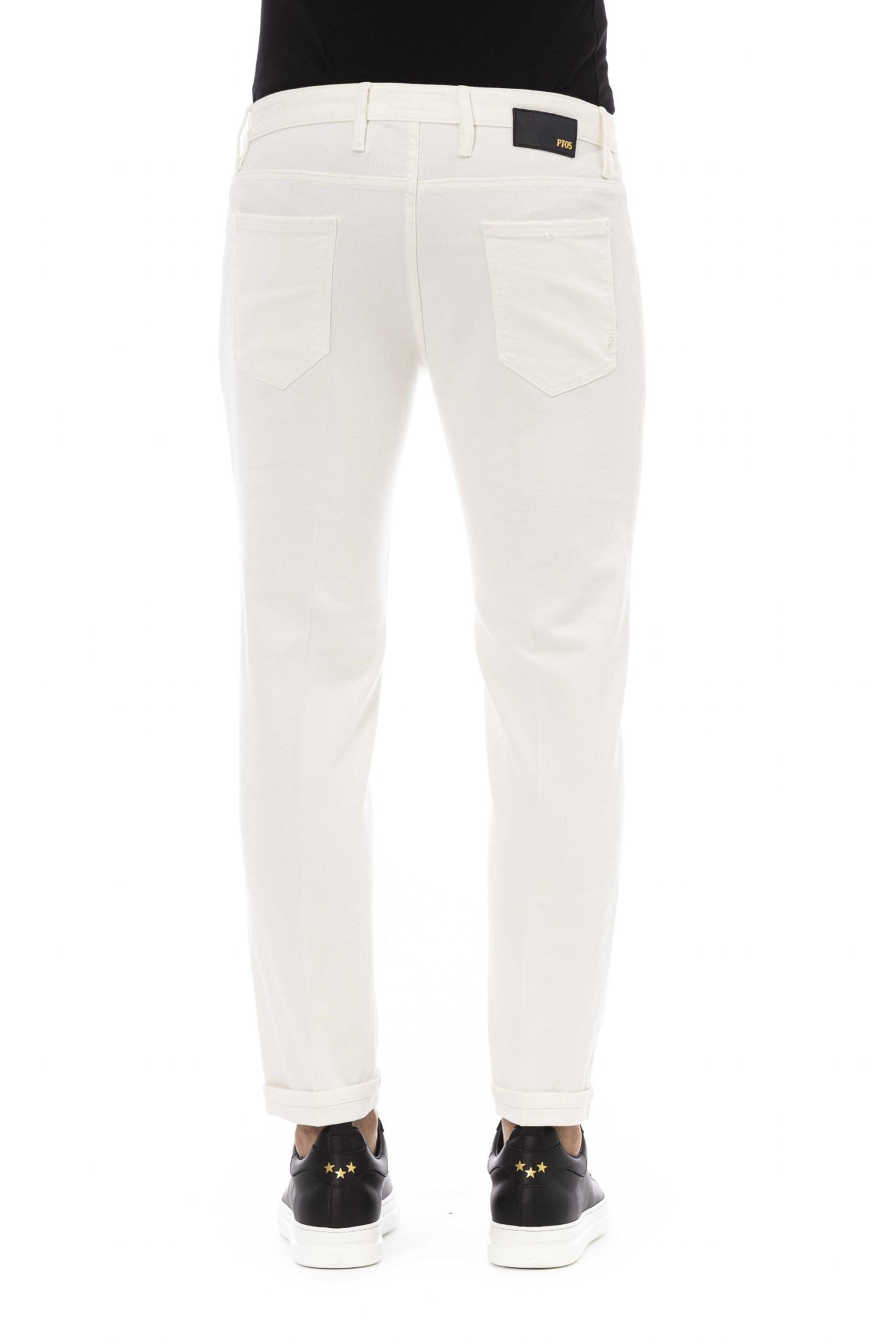 White Cotton Men's Jean