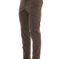 Brown Cotton Men Pant