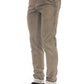 Beige Cotton Men Pant