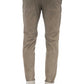 Beige Cotton Men Pant