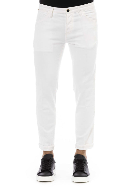 White Cotton Men's Jeans