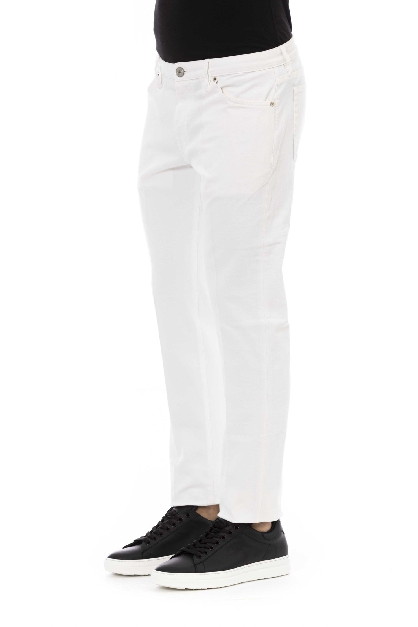 White Cotton Men Jeans