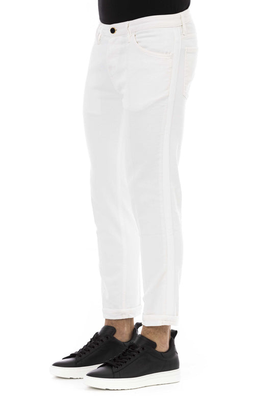 White Cotton Men's Jeans