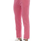 Pink Cotton Men Jeans