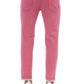Pink Cotton Men Jeans