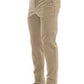 Beige Cotton Men Pant