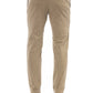 Beige Cotton Men Pant
