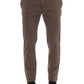 Brown Cotton Men's Pant