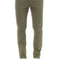Green Cotton Men Jeans
