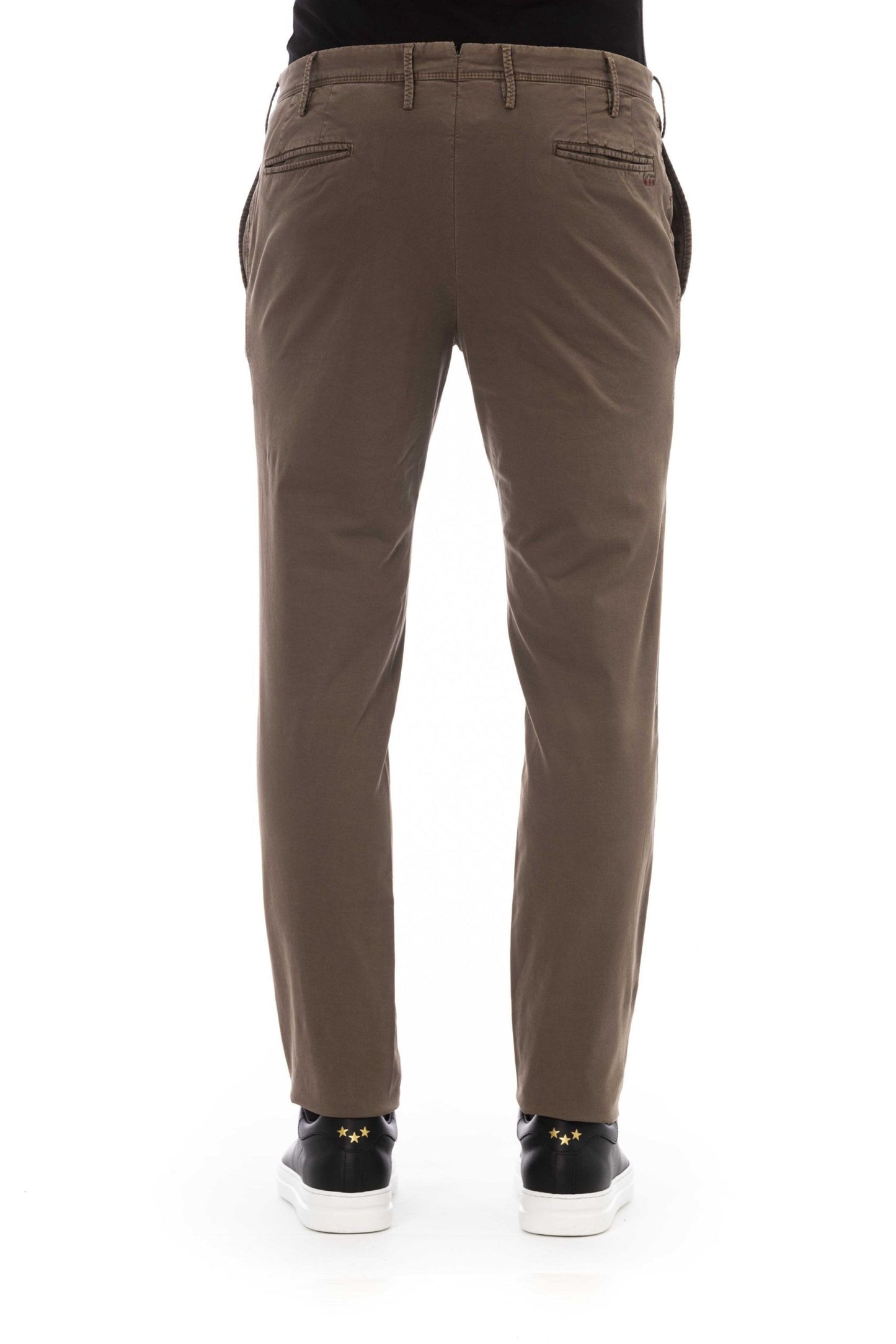 Brown Cotton Men's Pant