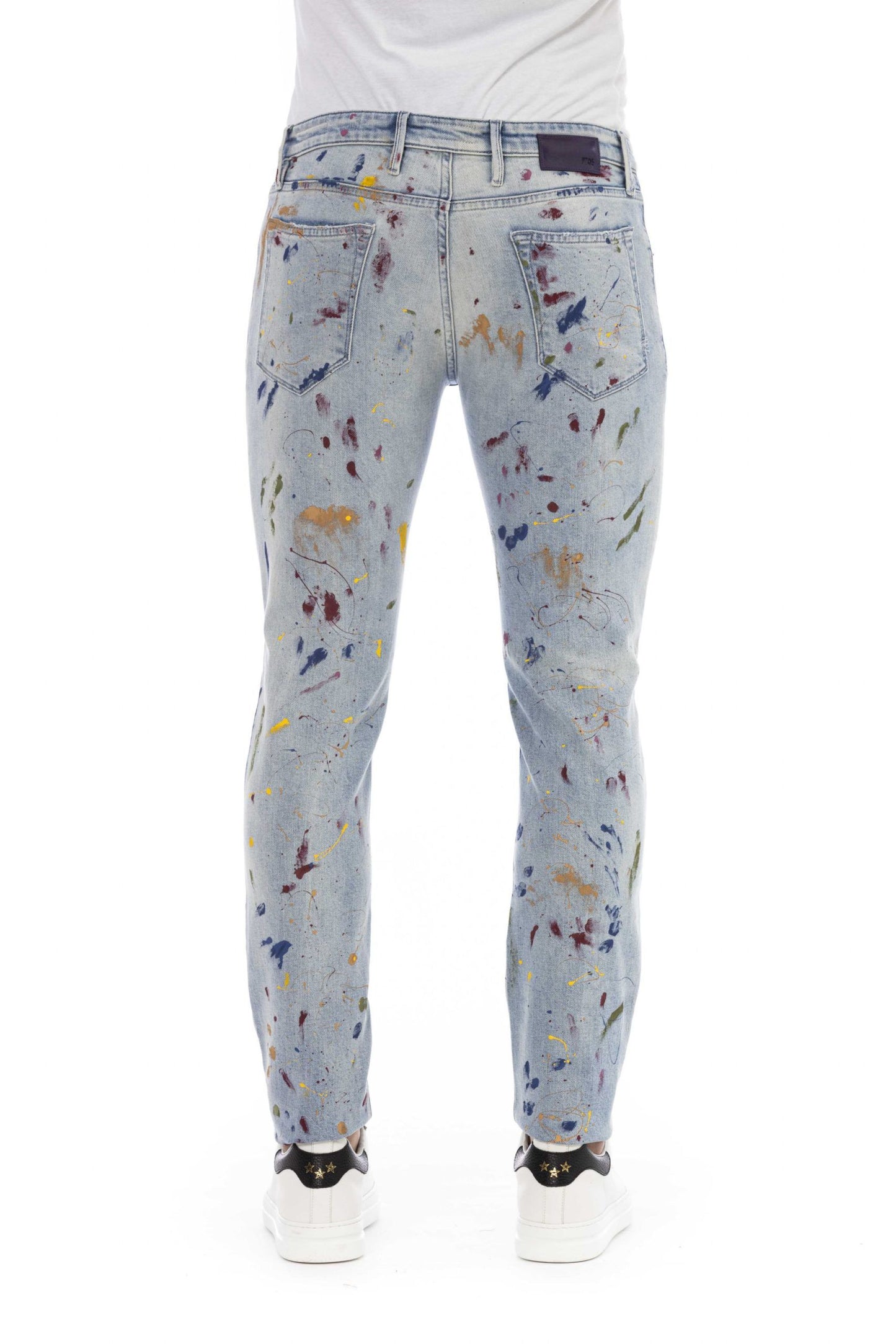 Light-Blue Cotton Men Jeans