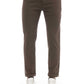 Brown Cotton Men Jeans