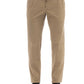 Beige Cotton Men Pant