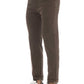 Brown Cotton Men Jeans