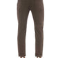 Brown Cotton Men Jeans