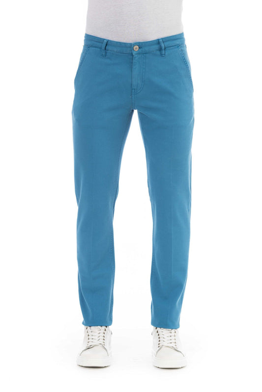 Light-Blue Cotton Men Jeans