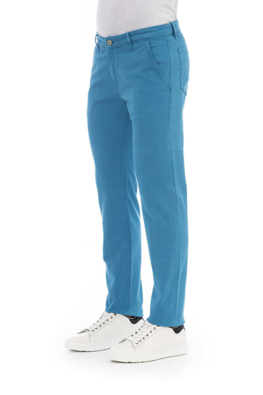 Light-Blue Cotton Men Jeans
